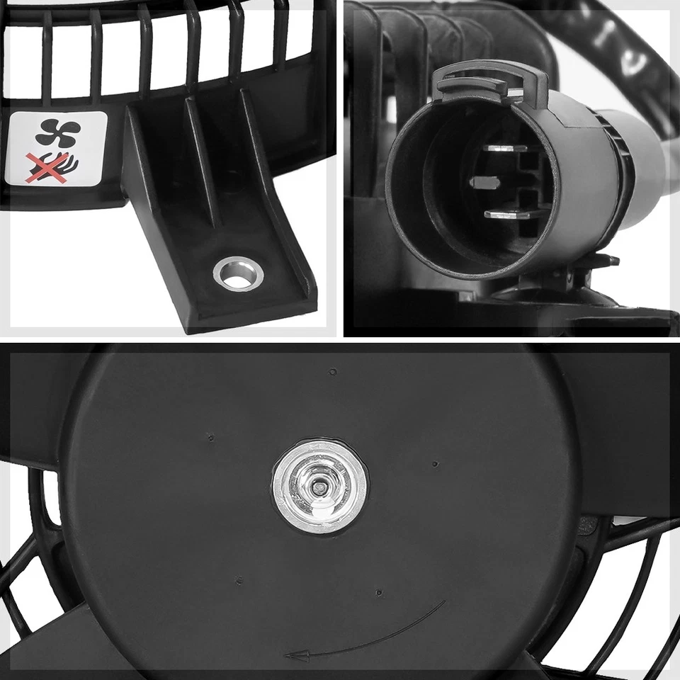 AC Condenser Cooling Fan Shroud Assembly for 99-05 Suzuki Grand Vitara SZ3113101 - Image 4 of 4