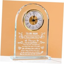 Lovely Birthday Crystal Clock for from Daughter Son, Unique Gift Ideas for Mom