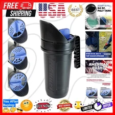 Chapin 8740A 64 oz Handheld Shaker Spreader for Turf and Salt - -Round Use