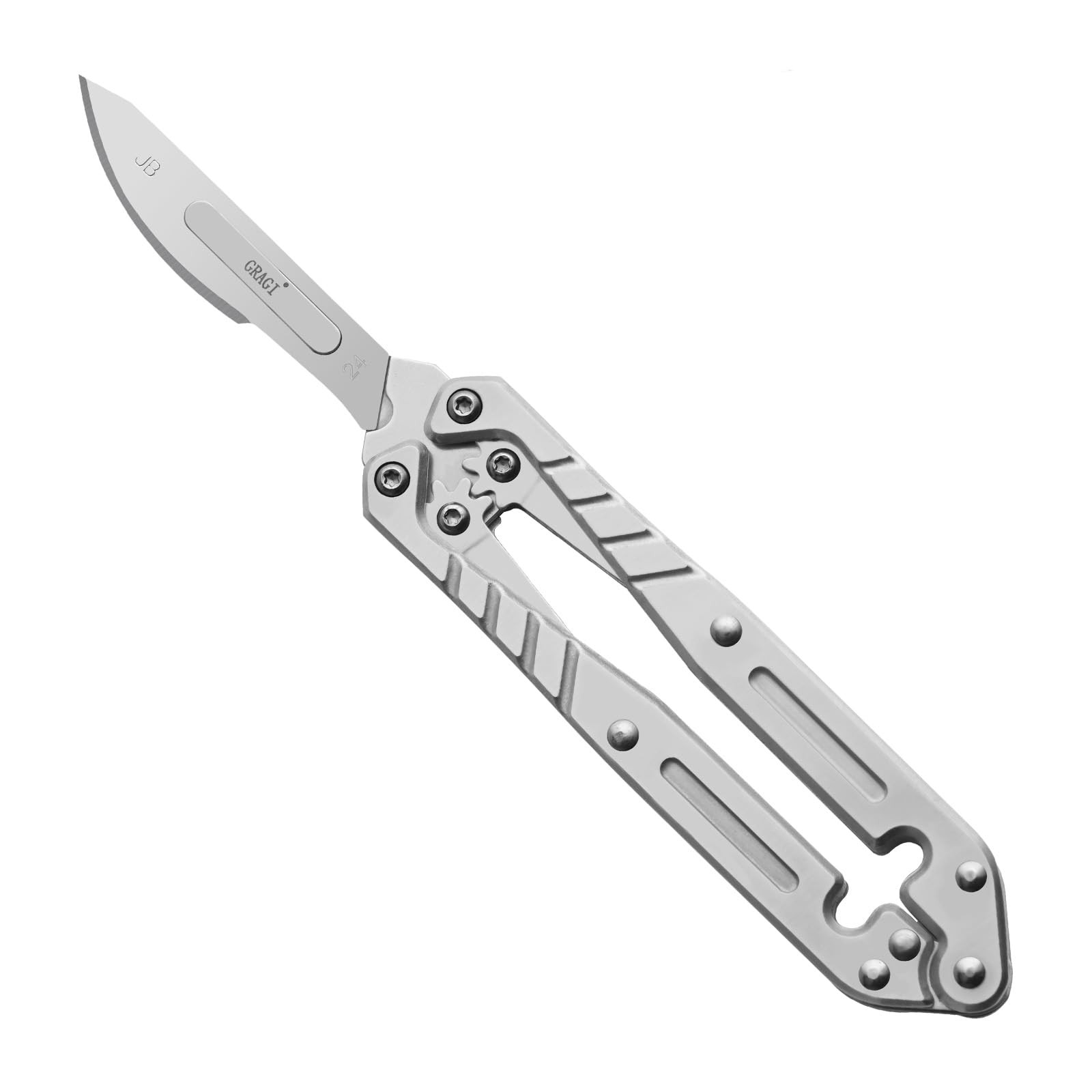 Utility Knife, All-Metal Construction, Stainless Steel Material, A Lightweigh...