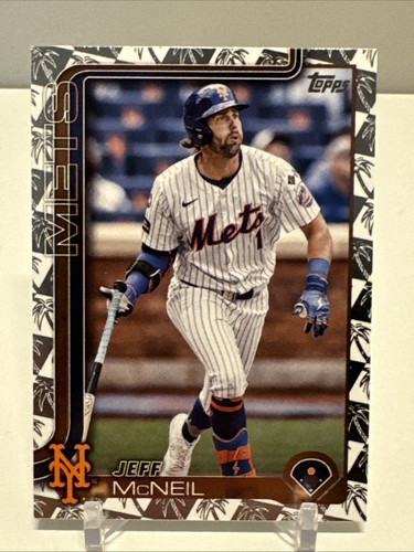 2025 Topps Series 1 Jeff McNeil Spring Training Foil Parallel #149 New York Mets