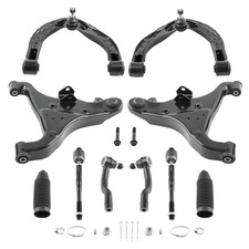 Front Upper Lower Control Arm + Tie Rod End FIT For Nissan Armada Titan 2004-201