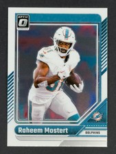 2024 Donruss Optic Football NFL Base Cards 121 Raheem Mostert Dolphins