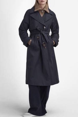 Classic Barbour Gwynn Water Resistant Trench Coat, 14 US, NWT