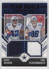 2023 Panini Rookies & Stars Team Duals /399 Deuce Vaughn Luke Schoonmaker 0s55
