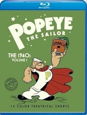 Popeye The Sailor The 1940s Volume 1 Blu-ray Blu-ray NEW