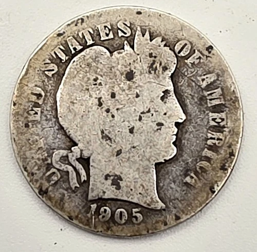 1905 10C Barber Dime -121 Yrs Old!!! ☆Great Way To BUY SILVER☆