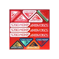 Axiom Disc Golf Logo Sticker Sheet 8.5" x 8.5"