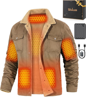 Heated Jacket Fleece Lined Graphene 12V Fast Charge 18400Mah SZ LARGE NEW IN BOX