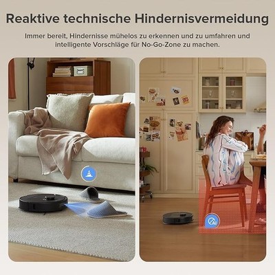roborock Qrevo Series Robot Vacuum Cleaner with Mop Function and Lifting Mop, 80