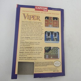 Code Name Viper - Box Only - Nintendo Nes - Authentic Slip Art (No Game)