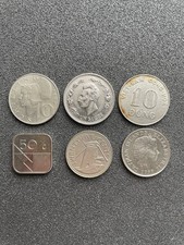 Foreign Coin Lot 6 Countries Austria Ecuador Vietnam Aruba Barbados Cayman