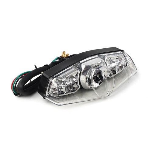Luces traseras LED integradas señales de giro luces aptas para Honda Yamaha Harley - Imagen 10 de 12