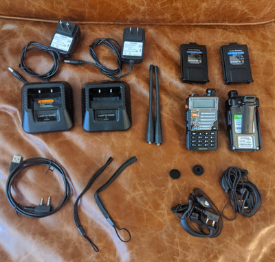 RD-5R DMR 5 Watt Digital Radio, 2 Radios plus accessories
