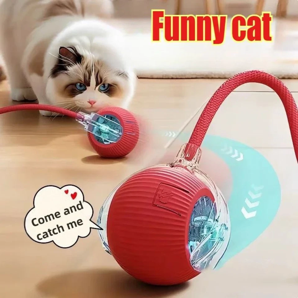 Automatic Rolling Ball Smart Pet Toy Electric Self-Moving Cat Dog Kitten Game UK - Image 4 of 4
