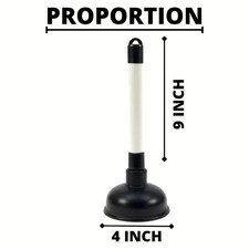 4 inch Heavy Duty Sink Plunger Drain Unclogger Strong Suction Bathroom Kitchen