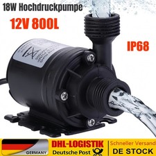 Elektrische Wasserpumpe Hochdruckpumpe 12v Bürstenlose Solarbrunnen Pumpe 800L/H