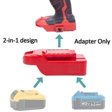 Adapter For Dewalt For Hercules Lithium Battery To For Bauer 20V Power Tools