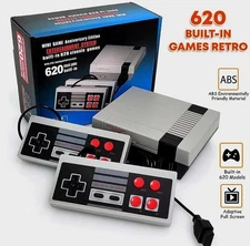 Mini Game Anniversary Edition Built-In Entertainment System w/ 620 Classic Games
