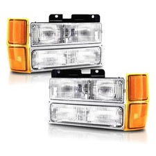 Headlights Assembly Compatible With 1994 1995 1996 1997 1998 OBS Chevy Silverado