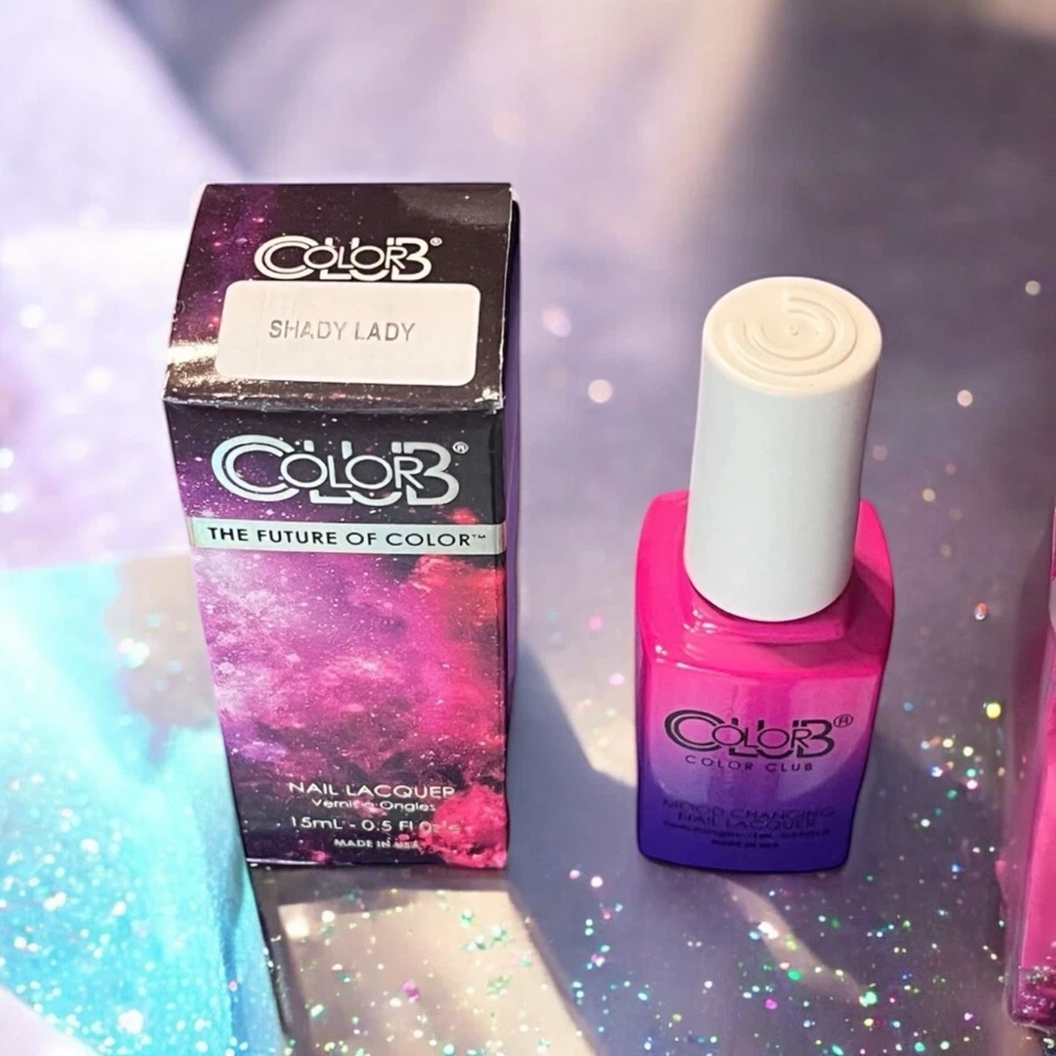 Esmalte de uñas Color Club Mood Changing MP19 Shady Lady 0,5 oz nuevo en caja Foto 2 de 4