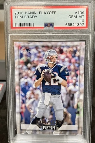 2016 Panini Playoff Tom Brady PSA 10 Gem Mint