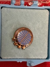 Pan Am Airlines 4 Stars 20 Years Service Pin Anniversary Vintage 1/10 10k