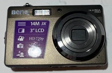 BENQ Digital Camera DC E1420 14MP, 3" LCD w/ Battery- Tested & Works