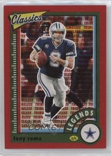 2022 Panini Classics Legends Timeless Tributes Red 60/75 Tony Romo #110 06xk
