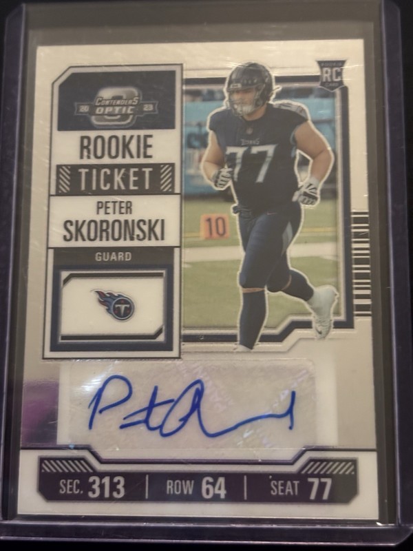 2023 Panini Contenders Optic - Rookie Ticket Autographs Peter Skoronski #193...