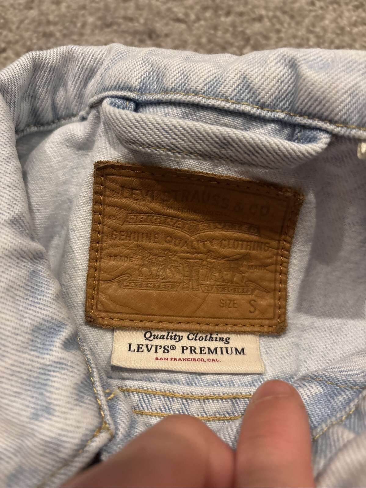 Levis Premium Big E Colorblock Patchwork Two Tone… - image 5