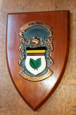 Elm Park (Dublin ?) Championnats de bowling 1961 écusson commémoratif en bois