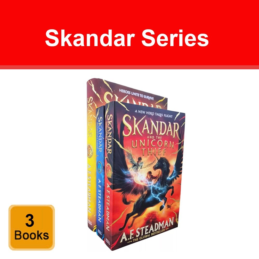 Skandar Series 3 Books Collection Set by A.F Steadman Skandar & the Chaos Trials