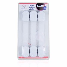 Dual Action Child  Baby Safety Locks for cabinets  Drawers- 6 Pack