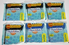 LOT (6) PAPER MATE INKJOY BALLPOINT PENS MEDIUM POINT 1.0MM BLUE TTL 60 BALLPENS