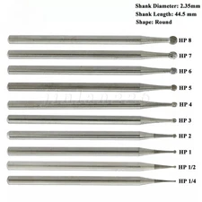 Dental Tungsten Carbide Bur HP Long Shank 44.5mm Straight Handpiece Burr