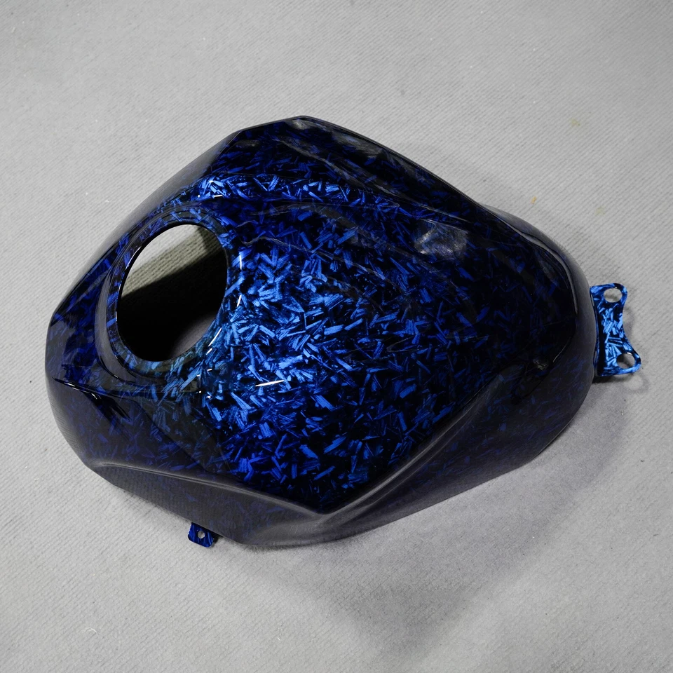 Kit de carenagem de fibra de carbono forjado azul + tanque para Kawasaki Ninja 500 2024 2025 EUA - Imagem 3 de 3
