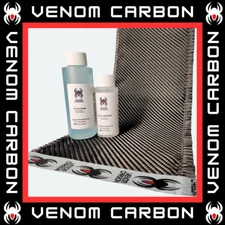 6" x 5FT Twill Weave Carbon Fiber Fabric Cloth Resin Kit 