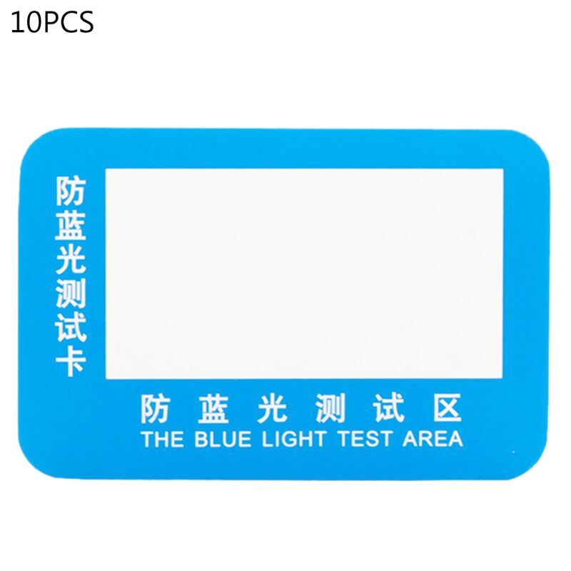 Blue Light Detection Card Anti-Blue Light Test Card Test Light Glasses UV Test-image