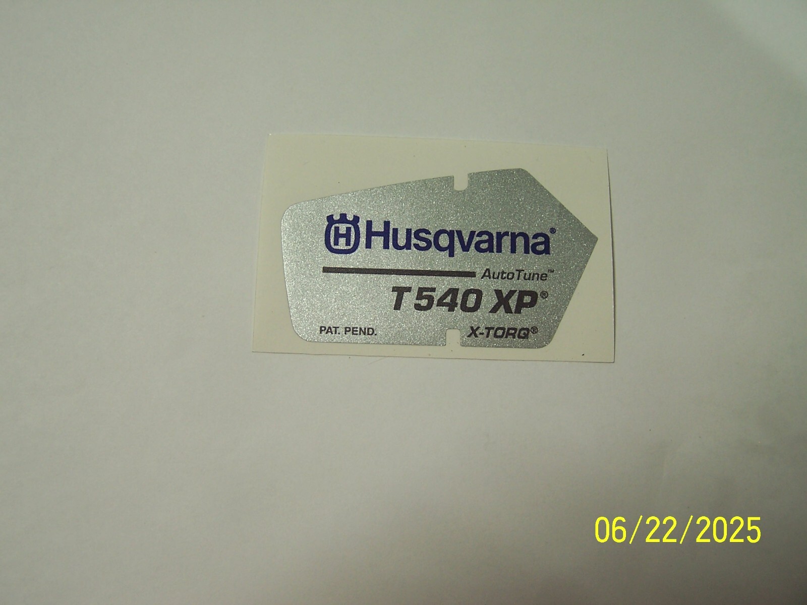 Husqvarna Chainsaw Model T540XP Starter Side Cover Decal