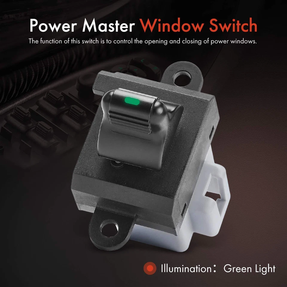 Выключатель стеклоподъемника водителя или пассажира с 8-контактным для Chrysler Neon 00-02 Dodge - Изображение 3 из 4