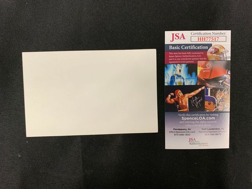 ARTHUR ASHE TENNIS HAND SIGNED 3x5" 1991 USPS CARD JSA/COA - Picture 2 of 3