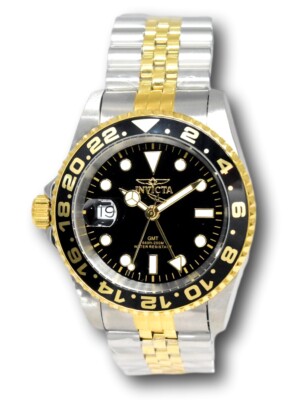 Invicta Pro Diver Men's 42mm Swiss GMT Quartz Left Side Crown 200M