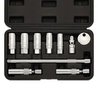 10PCS 3/8"Drive Magnetic Spark Plug Socket Set 6PT&12PT Extension Bar CR-V Steel