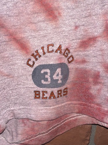 Vintage Champion NFL Chicago Bears #34 Walter Payton Grey Tie Dye Gym Shorts L - Picture 3 of 6
