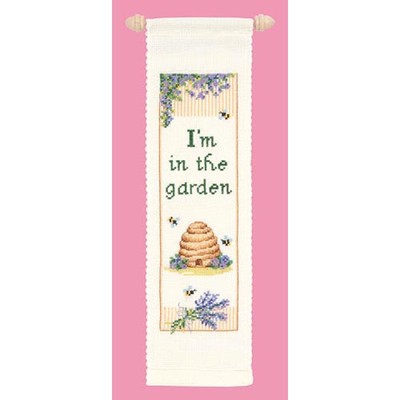 NIP Vervaco 'I'm In The Garden' Counted Cross Stitch Kit 4'' X 14''