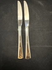 Oneida CELLA Stainless Knife Set of 2 Dinner Solid Glossy Flatware