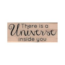 Mounted Rubber Stamp, There Is A Universe Inside You, Space, Universe, Stars