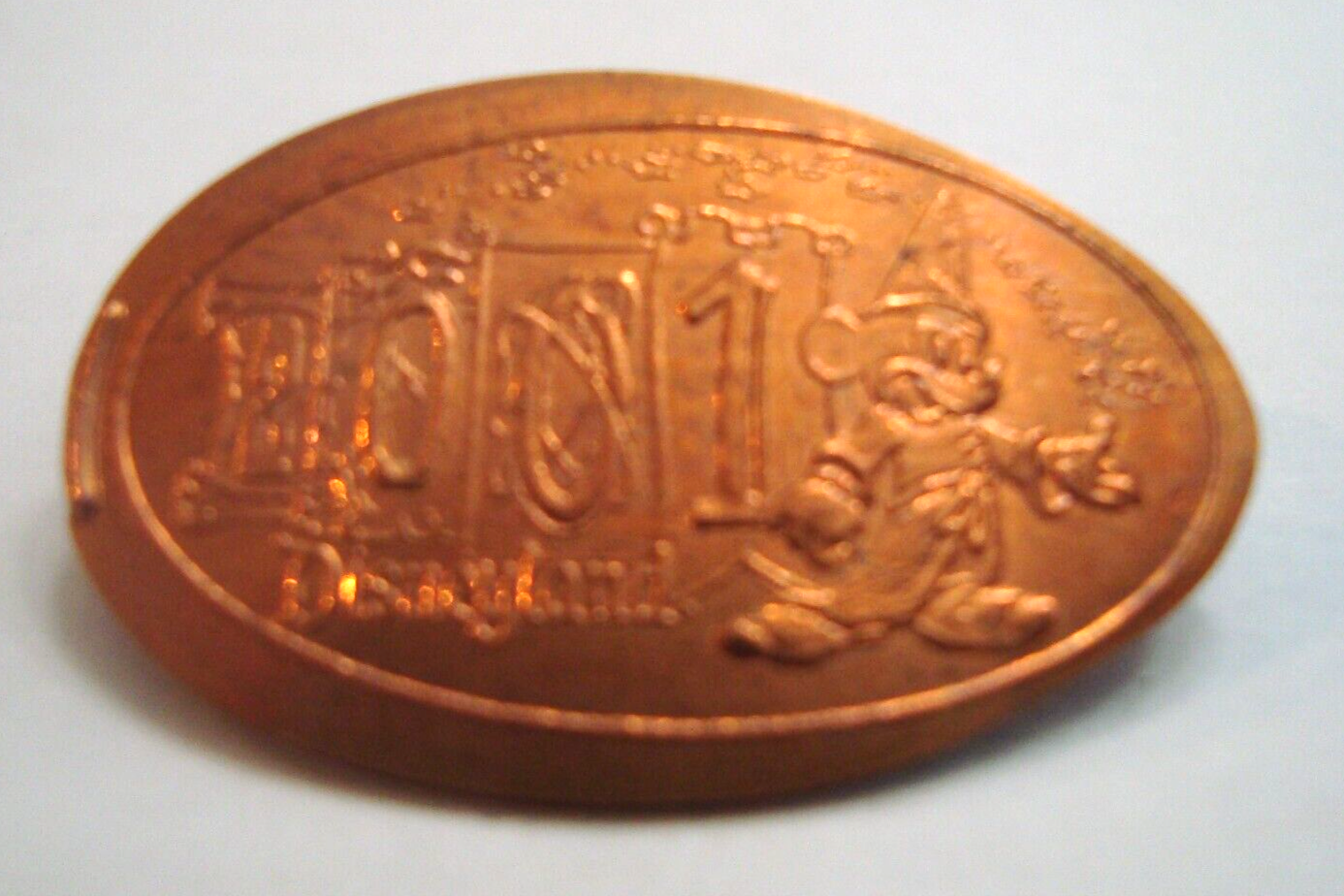DISNEYLAND DL0157 2001 Sorcerer Mickey elongated copper penny eBay