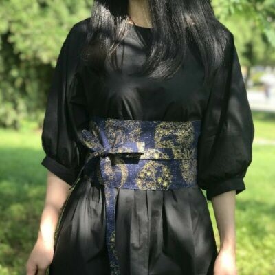 Lady Japanese Obi Wide Belts Waistband Kimono Yukata Corset  display picture 3